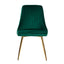 Marbleous Green Velvet Dining Set