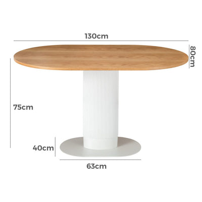 Clara Gather Round Oval Dining Table