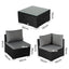 Outdoor Modular Lounge Sofa Bondi-Black
