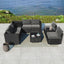 Modular Outdoor Lounge Set Ã¢â‚¬â€œ 9pcs Sofa, Armchairs and Coffee Table