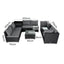 Modular Outdoor Lounge Set Ã¢â‚¬â€œ 9pcs Sofa, Armchairs and Coffee Table
