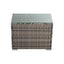Grey Wicker End Table