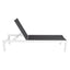 Adjustable Outdoor Sun Lounger in Aluminium White