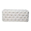Elsa Tufted Ottoman Beach Boucle White-Rectangular