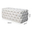 Elsa Tufted Ottoman Beach Boucle White-Rectangular
