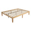 Warm Wooden Natural Bed Base Frame Ã¢â‚¬â€œ Double