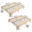 Warm Wooden Natural Bed Base Frame – Double