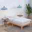 Single Size Warm Wooden Natural Bed Base Frame Ã¢â‚¬â€œ King Single