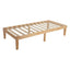 Single Size Warm Wooden Natural Bed Base Frame Ã¢â‚¬â€œ King Single