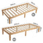 Single Size Warm Wooden Natural Bed Base Frame Ã¢â‚¬â€œ King Single