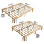 Warm Wooden Natural Bed Base Frame Ã¢â‚¬â€œ Queen