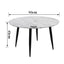 Minimalist Marble Effect Round Coffee Table