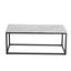 Industrial Style Marble Effect Rectangular Coffee Table
