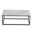 Industrial Style Marble Effect Rectangular Coffee Table
