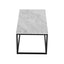 Industrial Style Marble Effect Rectangular Coffee Table