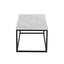 Industrial Style Marble Effect Rectangular Coffee Table