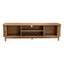 160cm Ribbed Natural Entertainment Unit