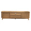 160cm Ribbed Natural Entertainment Unit