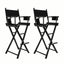 2X Director Movie Folding Tall Chair 76cm DARK HUMOR