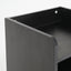 Bedside Table Side Storage Cabinet Nightstand 1 Drawer 2 Shelf LARK BLACK