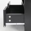 2X Bedside Table Side Storage Cabinet Nightstand Bedroom 1 Drawer 2 Shelf LARK BLACK