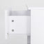 2X Bedside Tables Storage Cabinet Nightstand 1 Drawer 1 Shelf ELLA WHITE