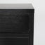 2X Bedside Table 2 Drawer Wood Leg Storage Cabinet Nightstand SUZY BLACK