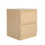 Bedside Table Side Storage Cabinet Nightstand Bedroom 2 Drawer JOSS OAK