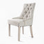 French Provincial Dining Chair Oak Leg AMOUR CREAM