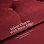 Storage Ottoman Stool Arm Bench Seat 132cm Velvet RED