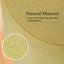 Fabric Ottoman Round Wooden Leg Foot Stool - MUSTARD YELLOW