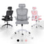 Work Office Chair - Lumber Support, Flip-up Armrest, Adjustable Headrest SITIO - GREY