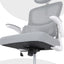 Work Office Chair - Lumber Support, Flip-up Armrest, Adjustable Headrest SITIO - GREY