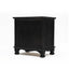 Bedside Table 2 Drawer Vintage Side Table Storage Cabinet Bedroom LYDIA BLACK