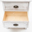 Bedside Table 3 Drawer Vintage Side Table Storage Cabinet Bedroom CLARA WHITE