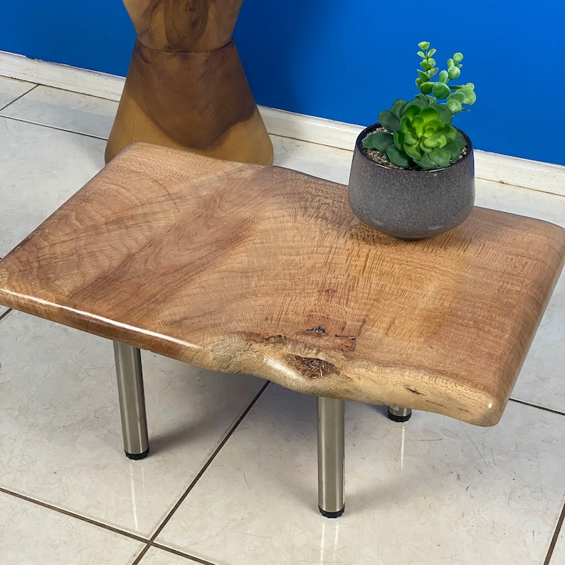 Bedside side Table- Live Edge Silky Oak Australian Timber