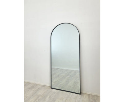 Metal Arch Mirror 80cm x 170cm - Black