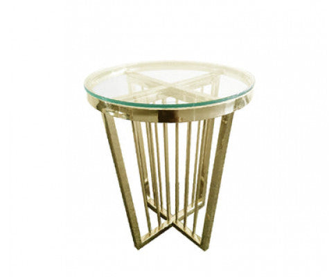 Salina Coffee Table - ClearTop - 45cm Gold