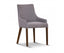 Tuberose Dining Chair Fabric Seat Solid Acacia Timber Wood Furniture - Grey