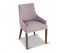 Tuberose Dining Chair Fabric Seat Solid Acacia Timber Wood Furniture - Grey