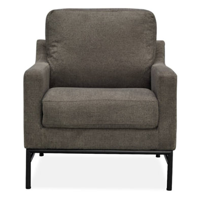 Mylah Fabric Armchair Occasional Accent Arm Chair Charcoal