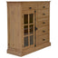 Jade Tallboy 6 Chest of Drawers 1 Door Bed Storage Cabinet Stand - Natural