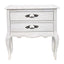 Alice Bedside Table 2 Drawers Storage Cabinet Side End Tables Distressed White