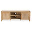 Woodland 140cm ETU Entertainment TV Unit Timber Wood 2 Door Natural