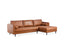 Chelsea 2 Seater Sofa Fabric Lounge Couch with RHF Chaise Light Brown