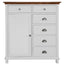 Virginia Tallboy 6 Chest of Drawers Solid Pine Wood Bed Storage Cabinet - White