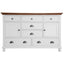 Virginia Dresser 7 Chest of Drawers Solid Wood Tallboy Cabinet - White