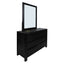 Tofino 5pc King Bed Suite Bedside Dresser Bedroom Furniture Package - Black