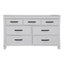 Lily Dresser 7 Chest of Drawers Solid Wood Tallboy Storage Cabinet - White