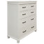 Lily 4pc Queen Bed Suite Bedside Tallboy Bedroom Furniture Package - White